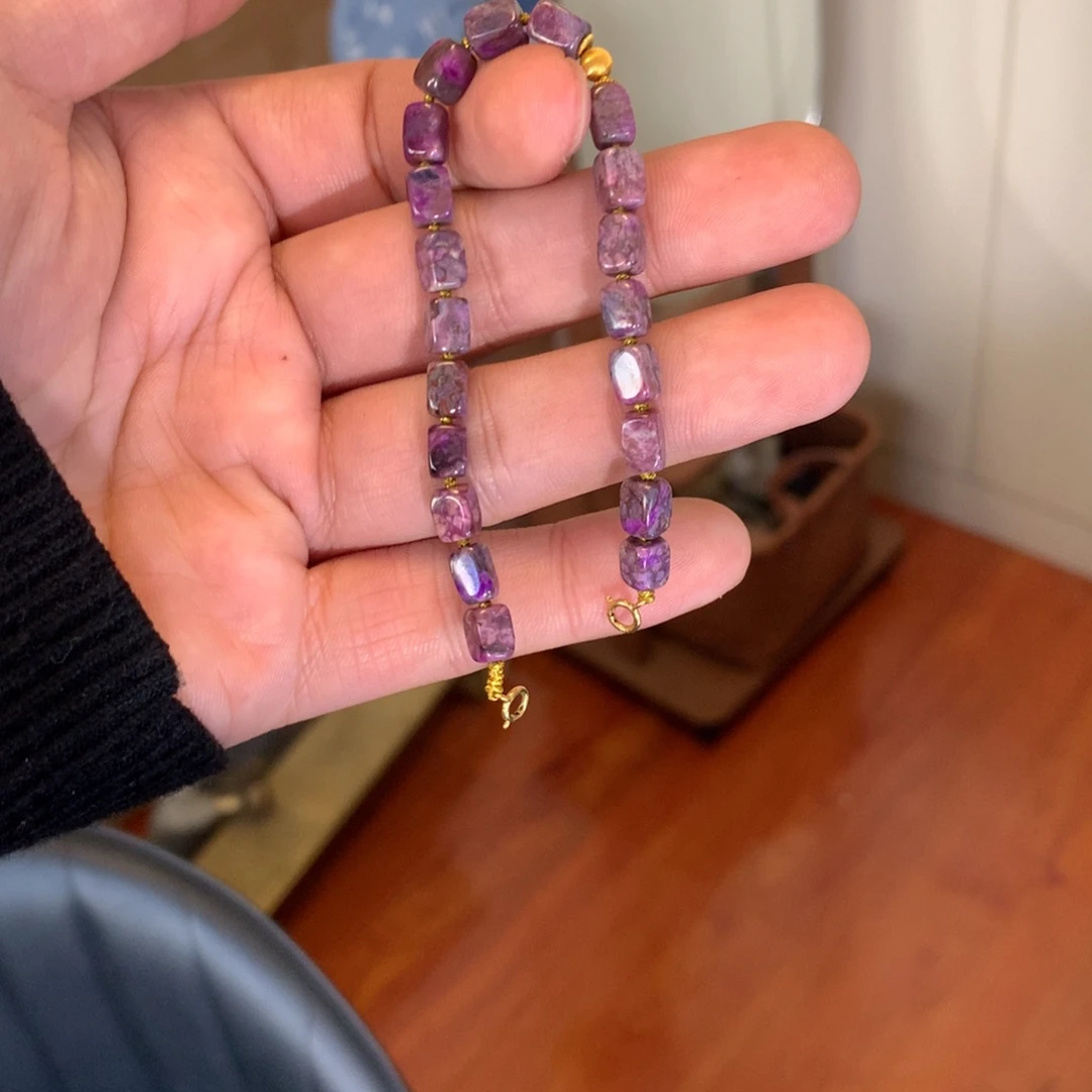 苏纪石（舒俱来）18K金镶嵌手链