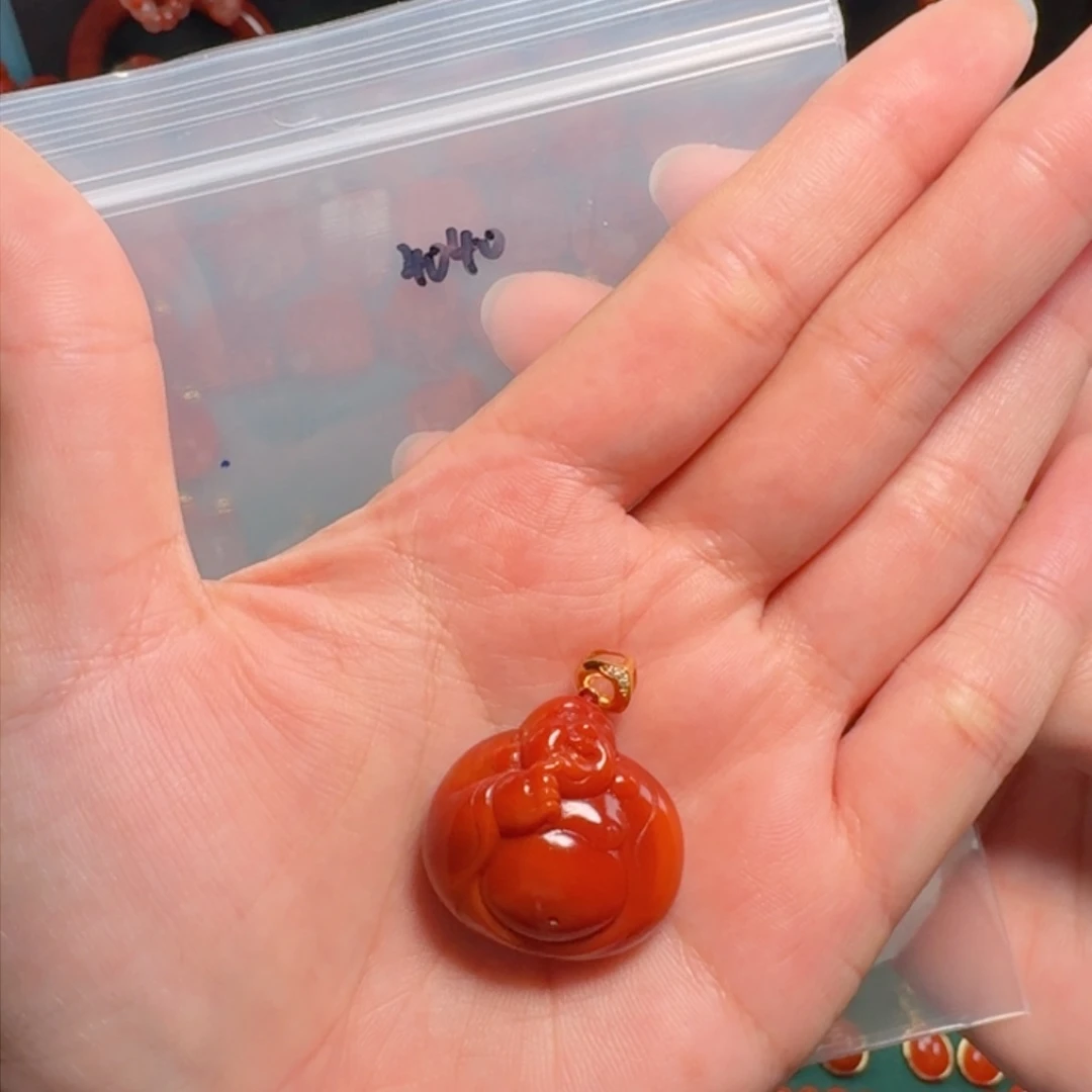 南红玛瑙南红玛瑙18K金镶嵌