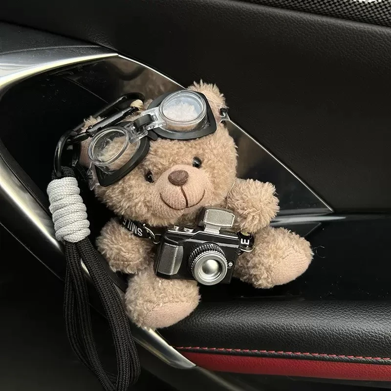 棕色小熊相机挂件