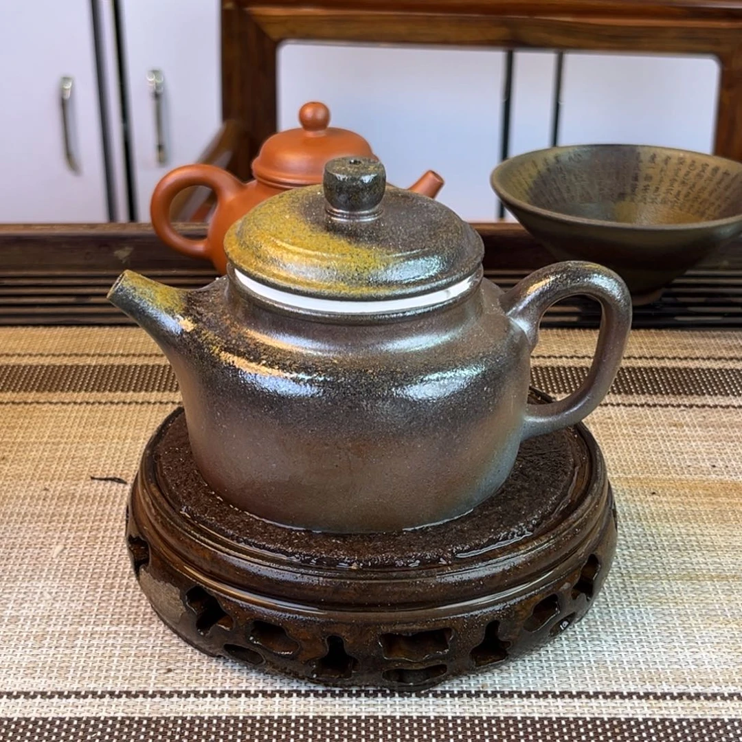 茶壶紫砂底槽清柴烧240cc