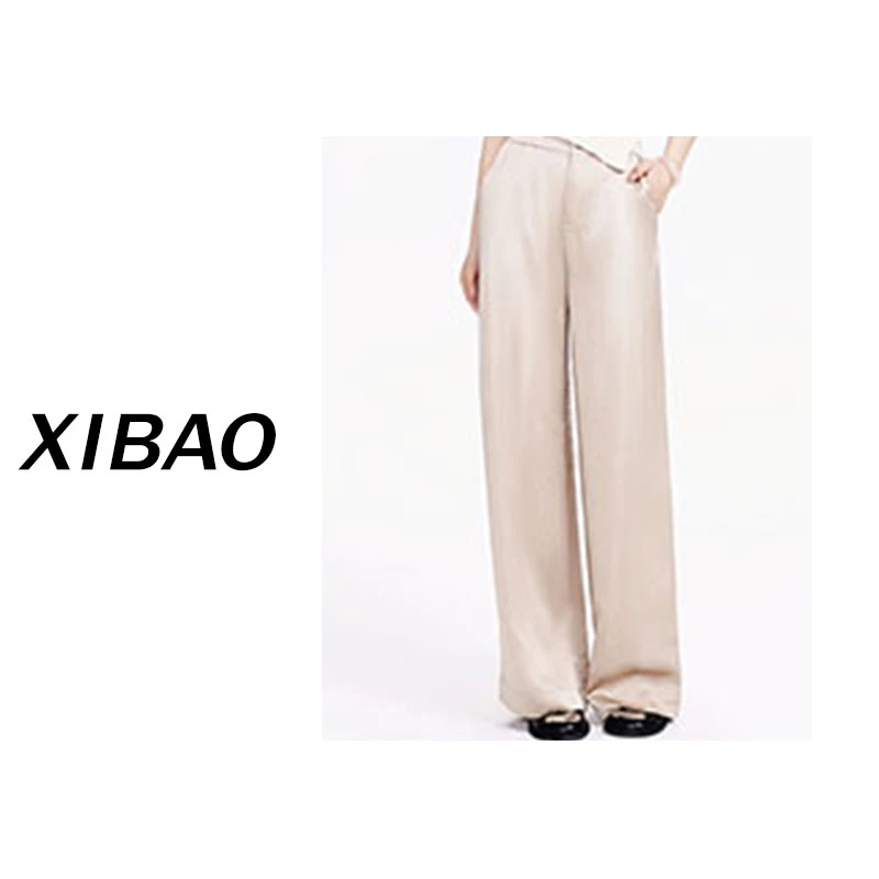 【进口缎面三醋酸】春夏高腰窄版直筒显瘦裤子K019