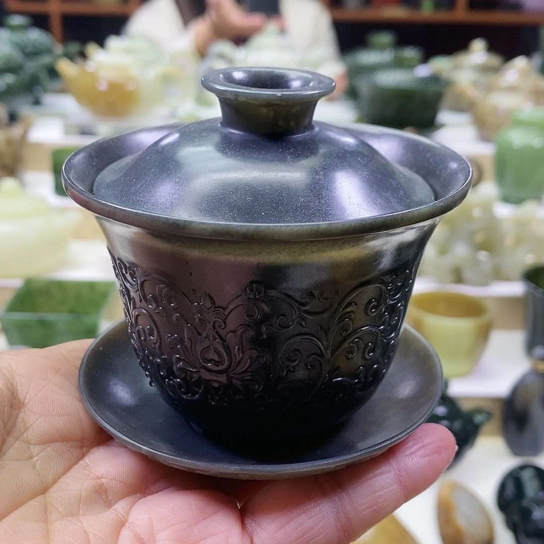 和田玉茶刀未镶嵌160ml