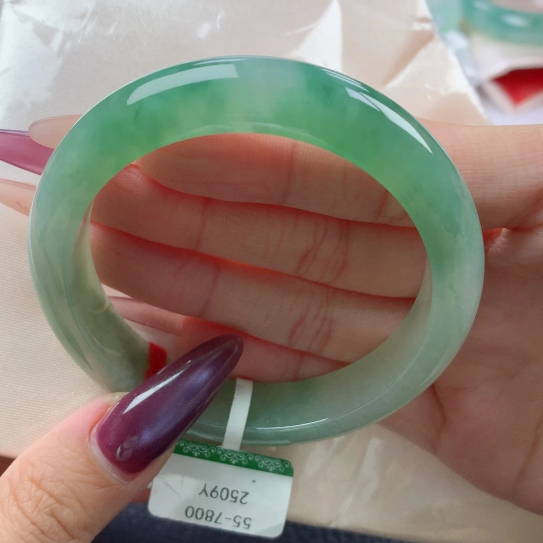 未镶嵌手镯翡翠缅甸天然翡翠A货55.8