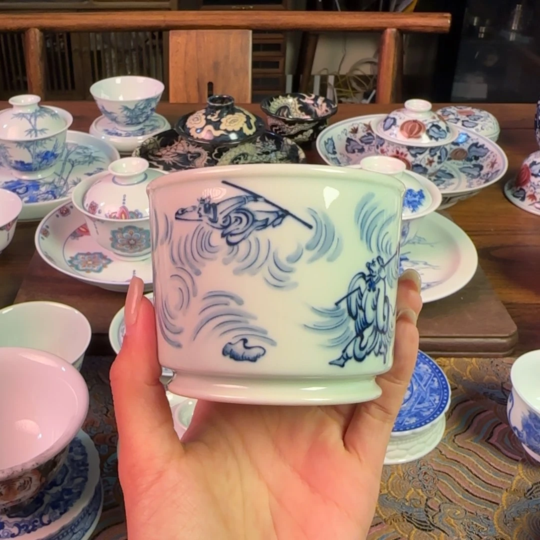 汤**圆重工微瑕西游容天杯纯手绘