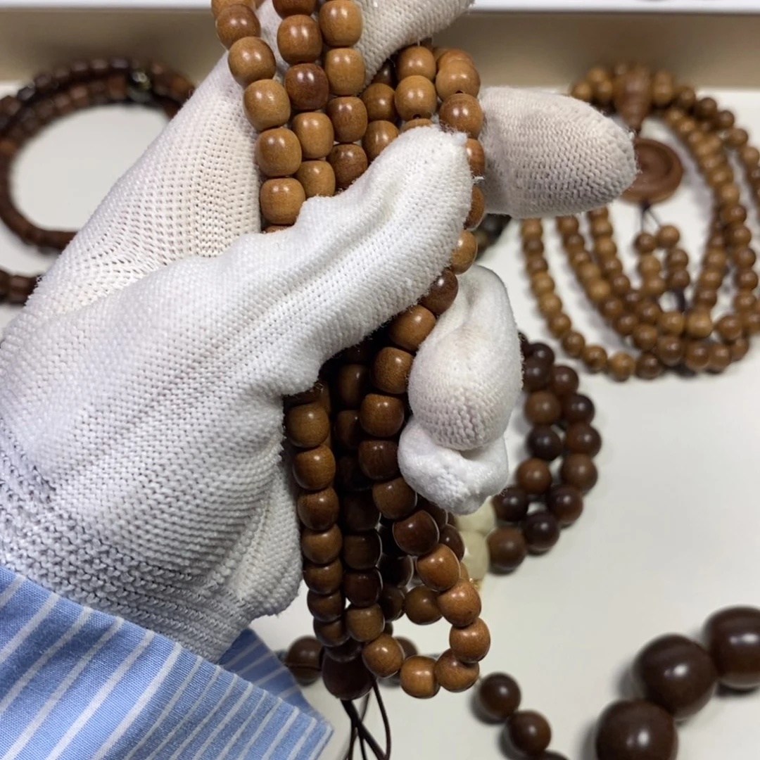 王***）檀香木老山檀香枣珠沉水奶香