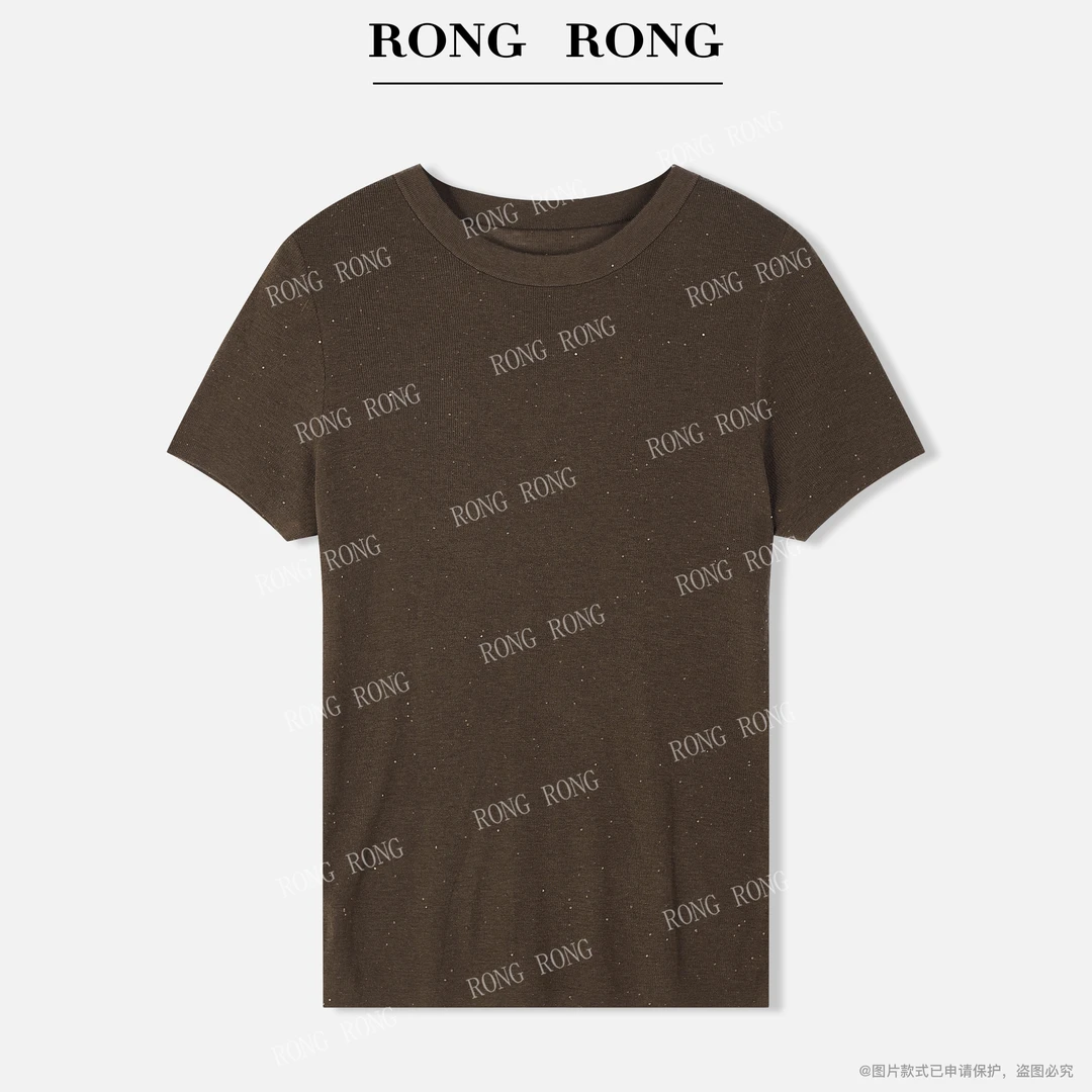 溶溶【星河光夜】RONGRONG100绵羊毛亮丝混纺简约羊毛衫CH-SS01-819