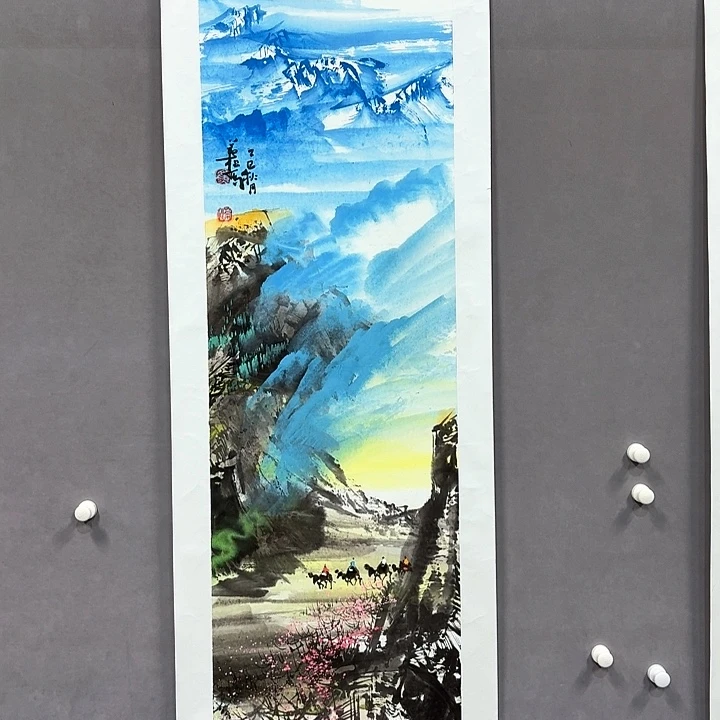 国画亲笔手绘放心去藏