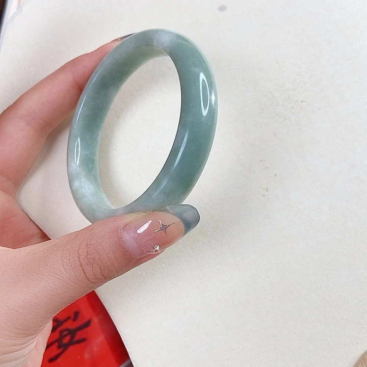 蓝田玉（蛇纹石化大理石玉）手镯未镶嵌