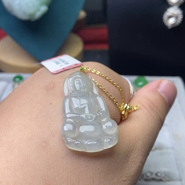 翡翠未镶嵌挂件缅甸天然A货翡翠