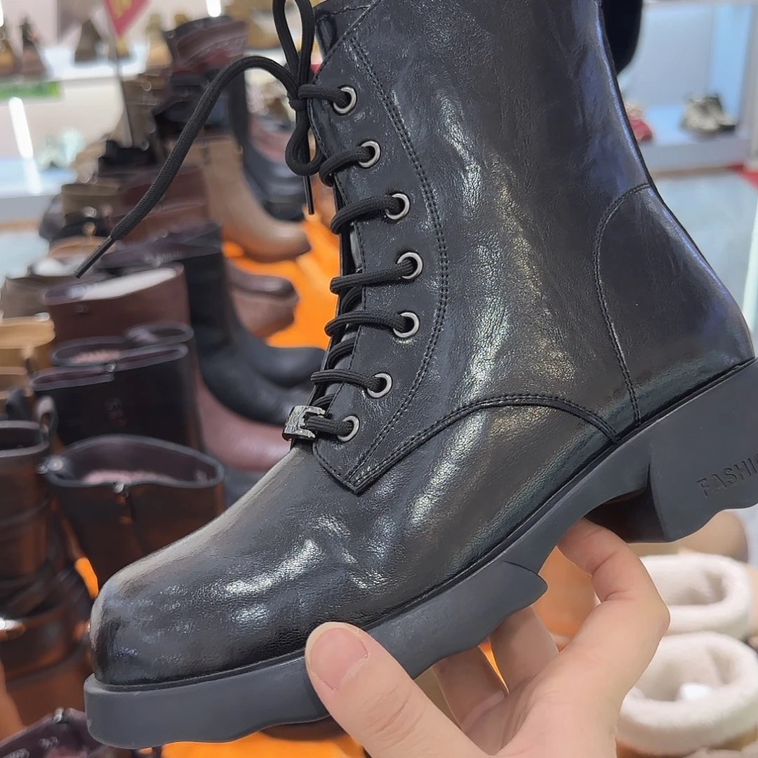 55575黑色40羊毛靴