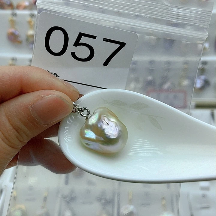 淡水珍珠颈饰银S925镶嵌