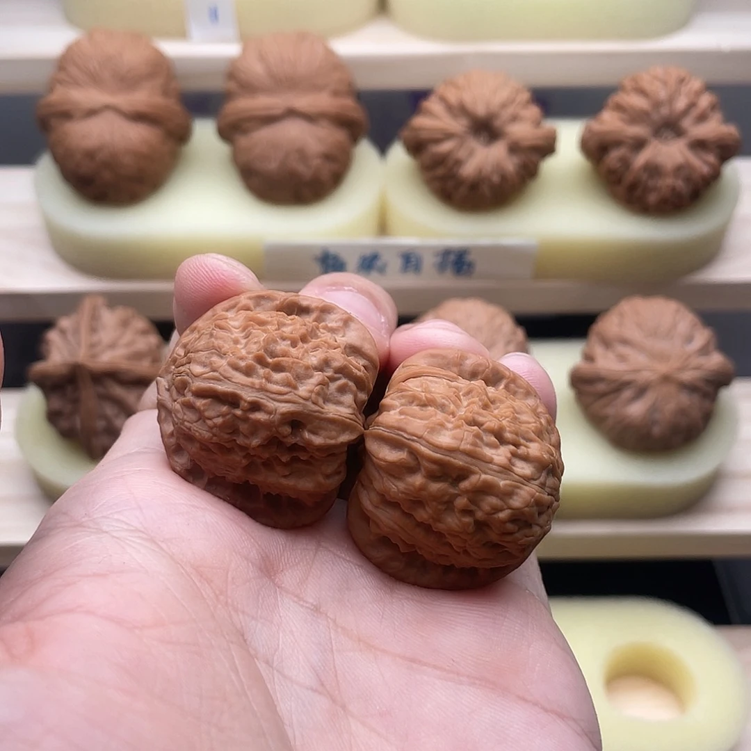 吊坠文玩核桃34全品白狮子