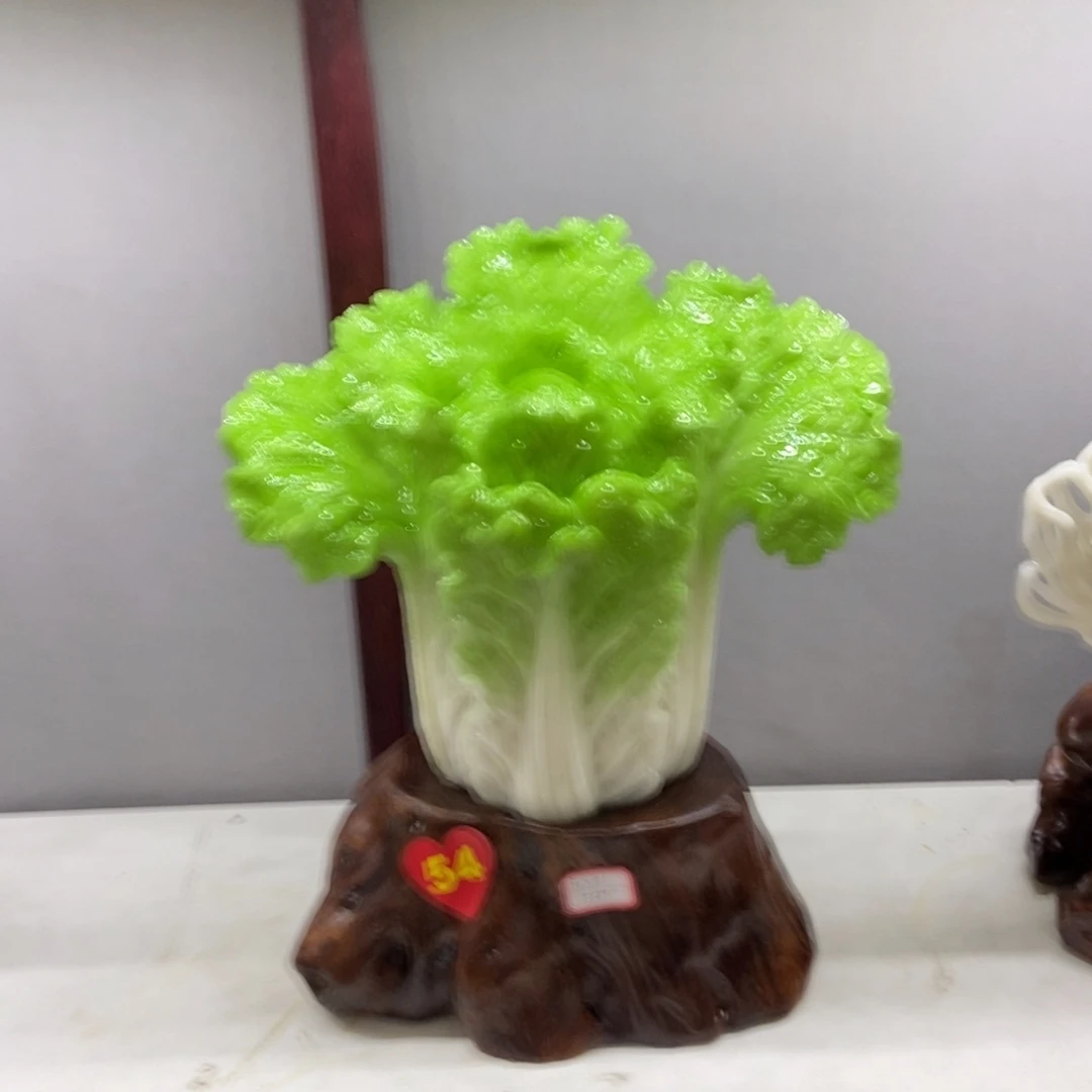用***0玉白菜摆件家居摆件