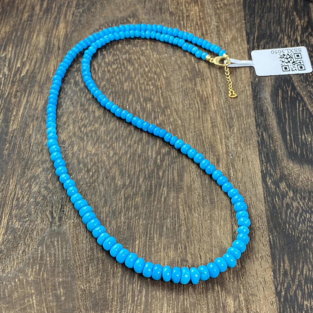 【熊总夫妇】睡美人暴力蓝美松18K金气质塔链