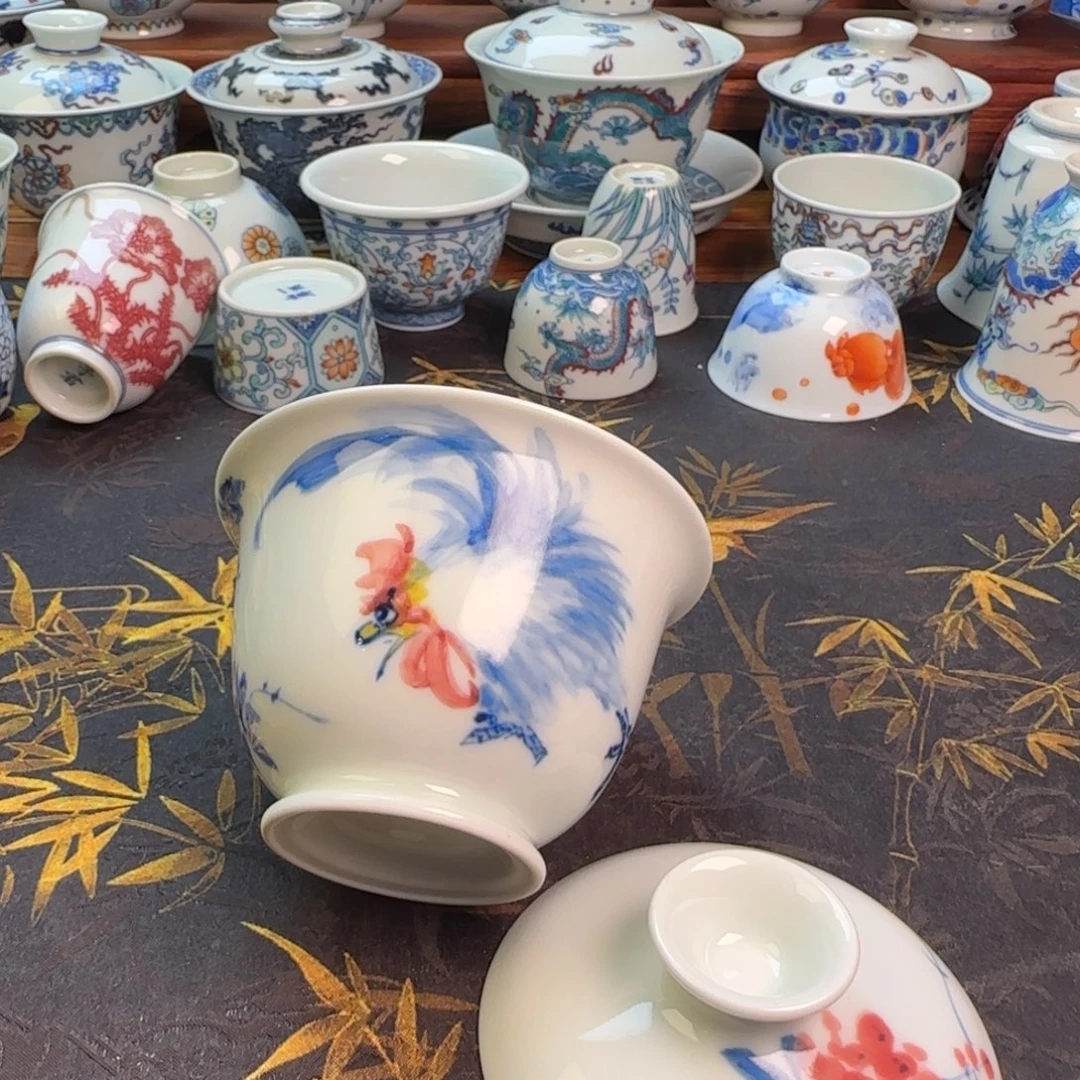 公鸡盖碗一个杯杯杯杯杯