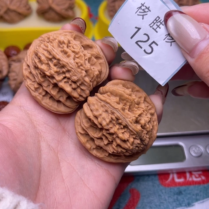 文玩核桃把件四座楼42.125