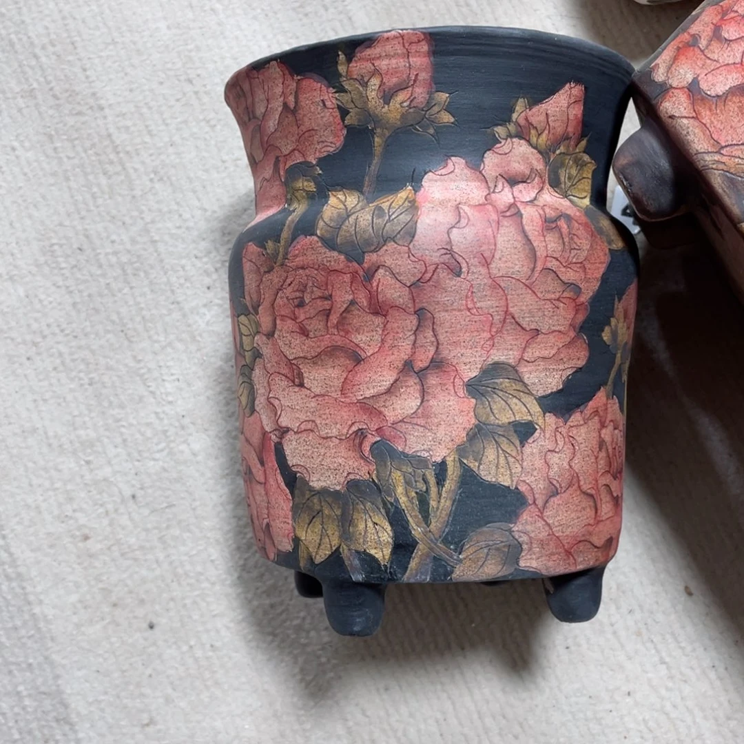 紫砂花盆楸*陶瓷多肉花盆精品