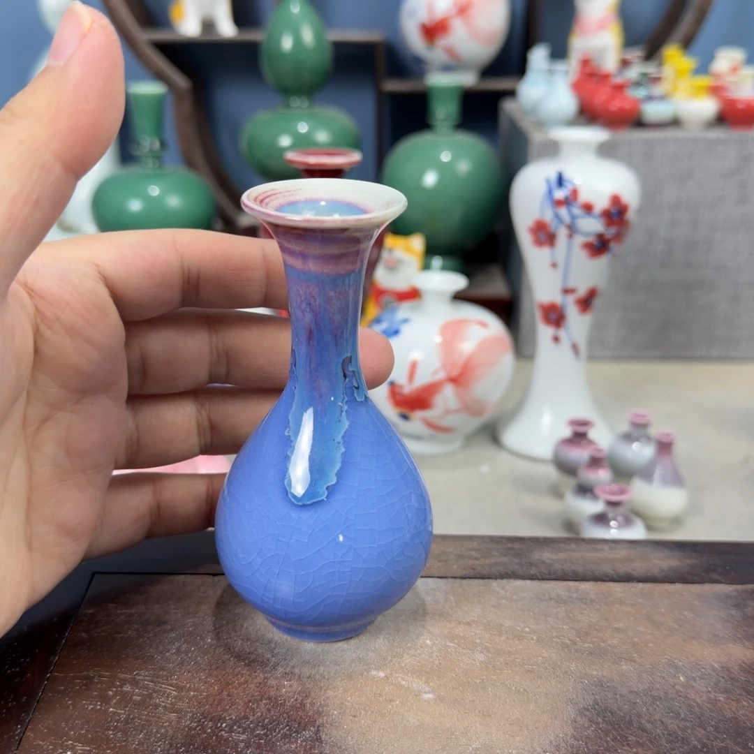 陶瓷手工小花器摆件