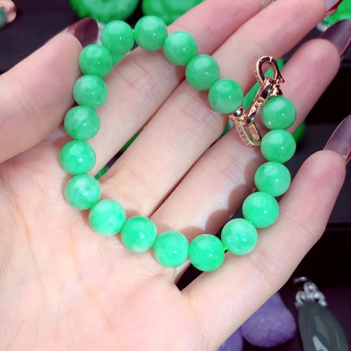 翡翠未镶嵌手链手串