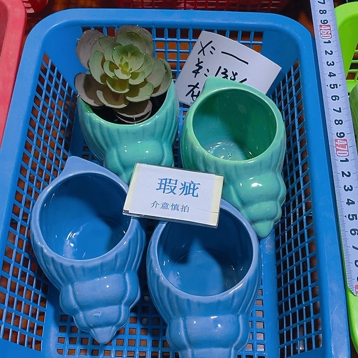 紫砂花盆多肉绿植瑕疵盆有孔