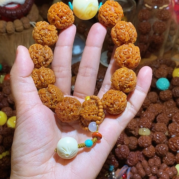 手串金刚菩提224半玉化肉包