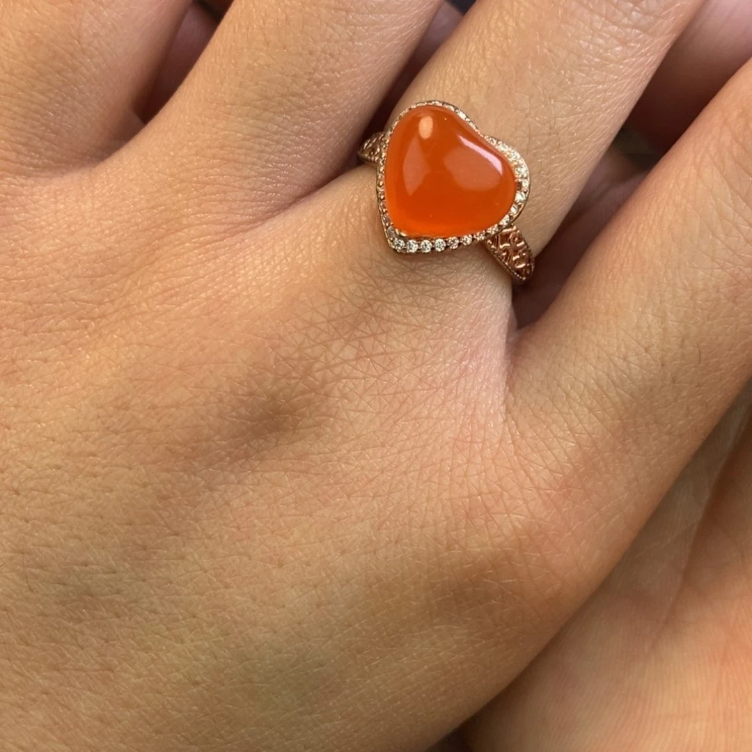 玛瑙/玉髓戒指合金