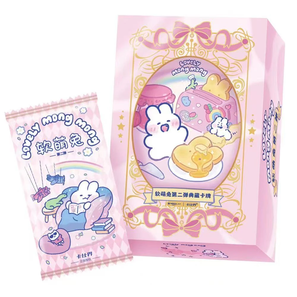 卡仕界【新人浮浮/平拆】软萌兔卡片第二弹mongmong软萌可爱IP卡牌