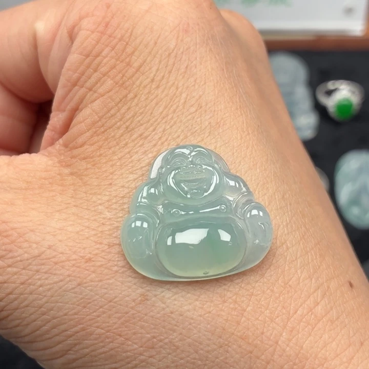 翡翠未镶嵌挂件天然翡翠