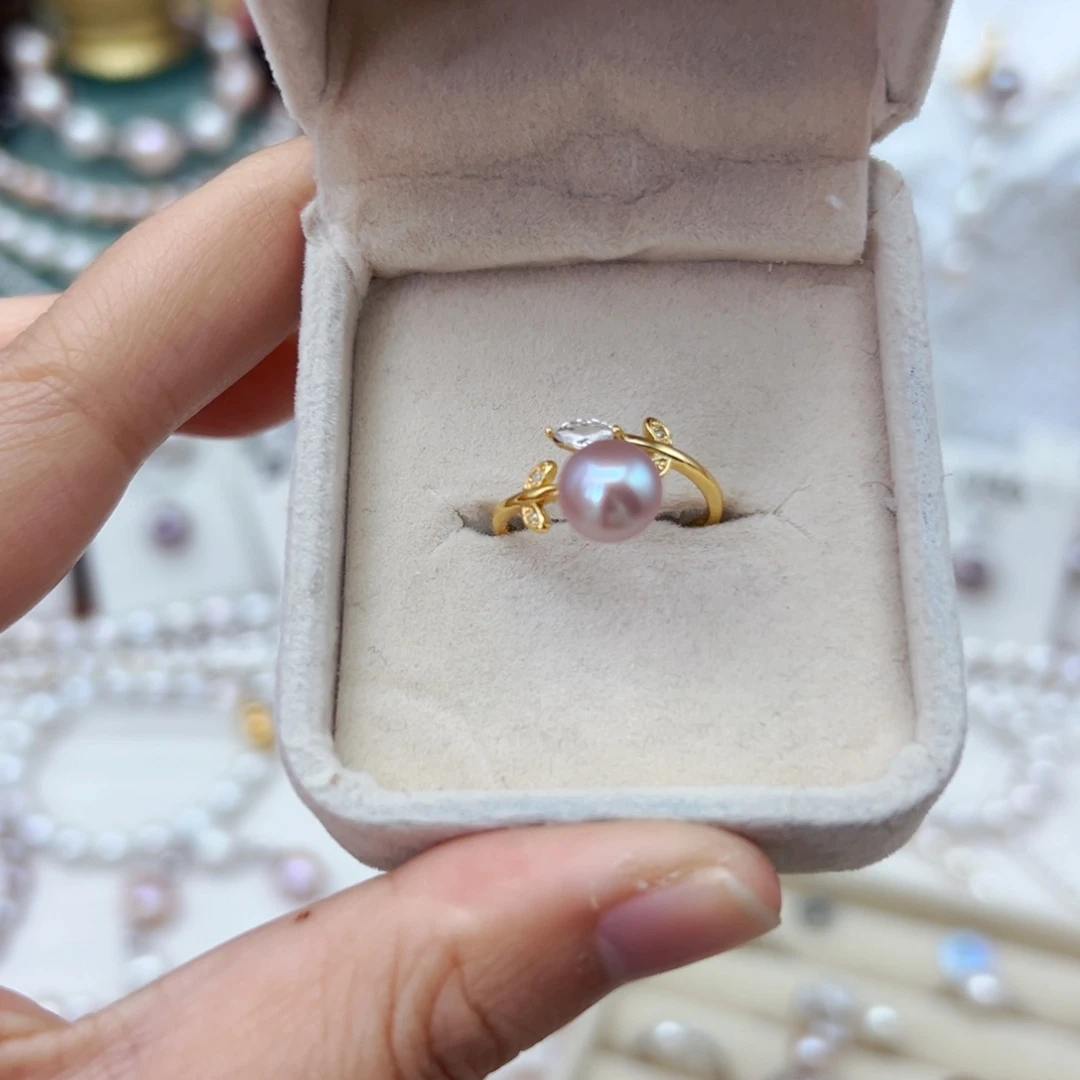 淡水珍珠珍珠银S925镶嵌