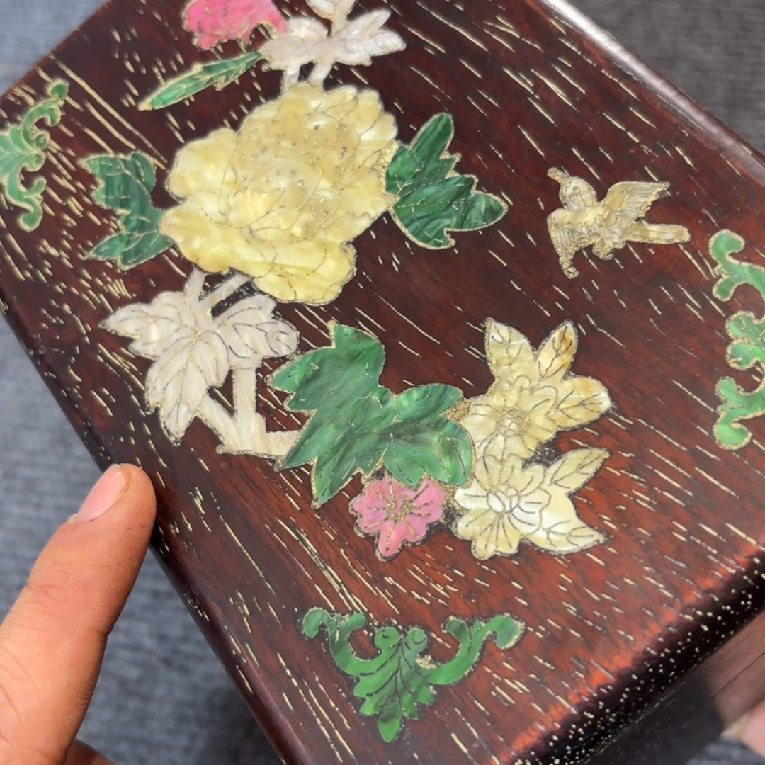 木小叶紫檀独板收纳盒