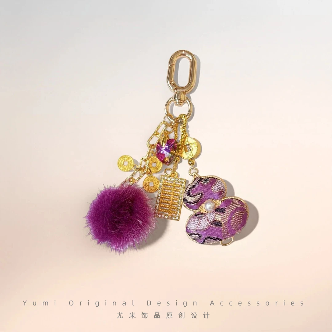 尤米原创设计手机链高端女款防丢手机挂链绳节日百搭礼物L2710