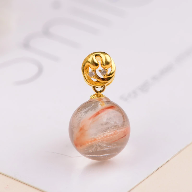 18k胶花吊坠简约款FL-326