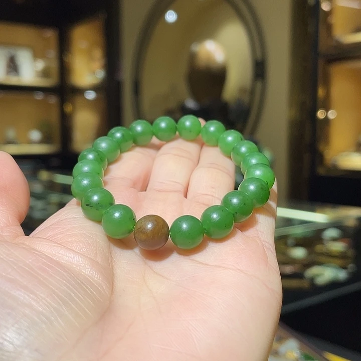 未镶嵌手串和田玉9.5mm