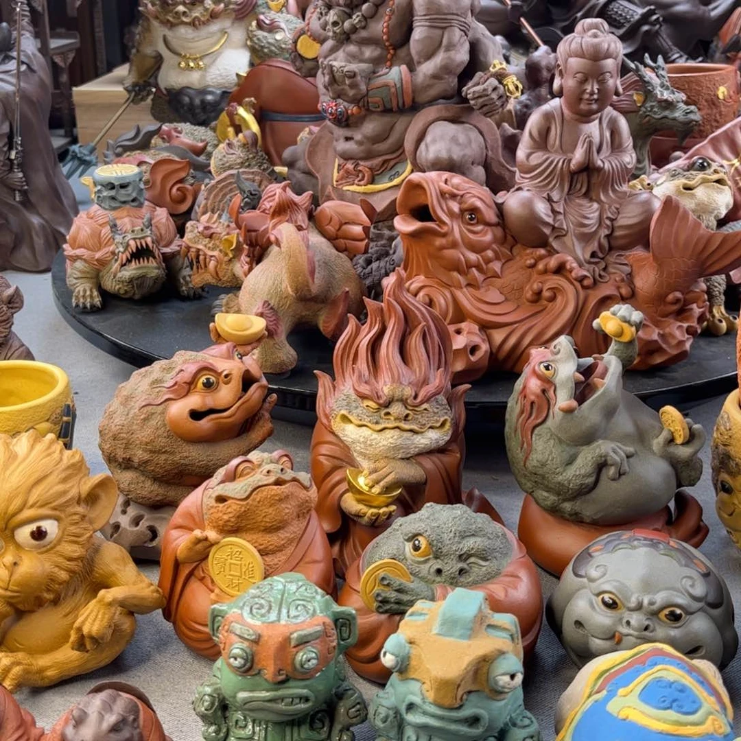 紫砂茶宠打*机补差价如意蟾子夜