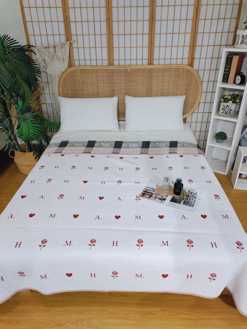 四季款双面可用单床盖200*230微瑕～M902
