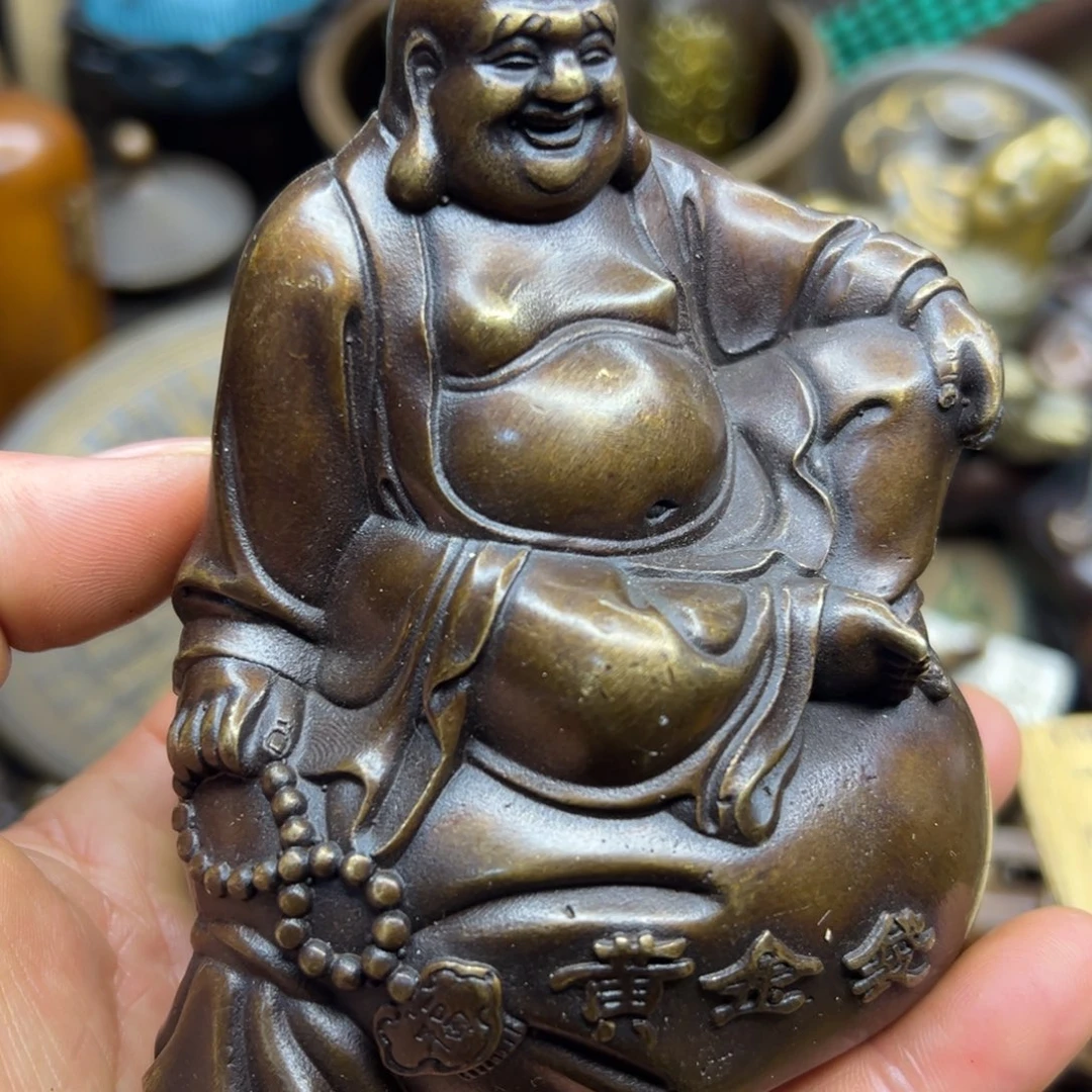 铜摆件欢迎欢迎你