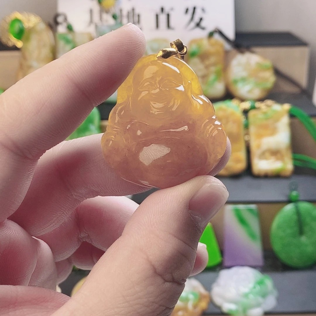 翡翠银S925镶嵌吊坠(赠链)