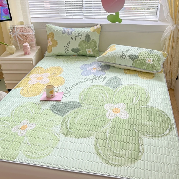 【床单款/床笠款乳胶凉席三件套】1.5/1.8/2*2.2/实物以直播间为准