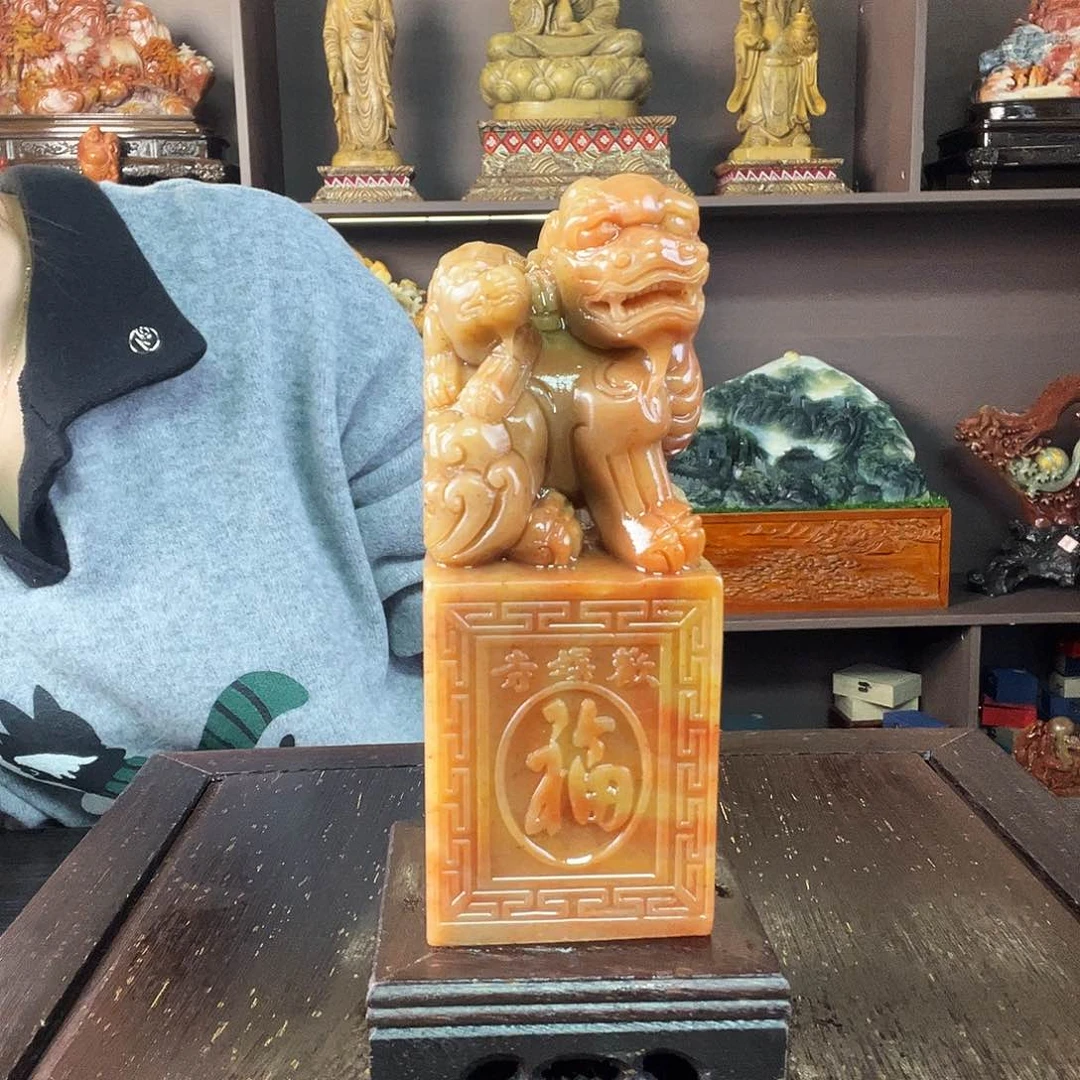 寿山石印石黄*炎。。。。。。。。。。。