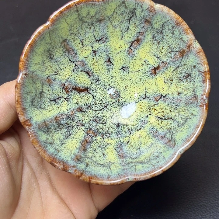 茶盏花口杯9.5口径