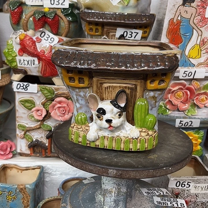 粗陶材质多肉花盆