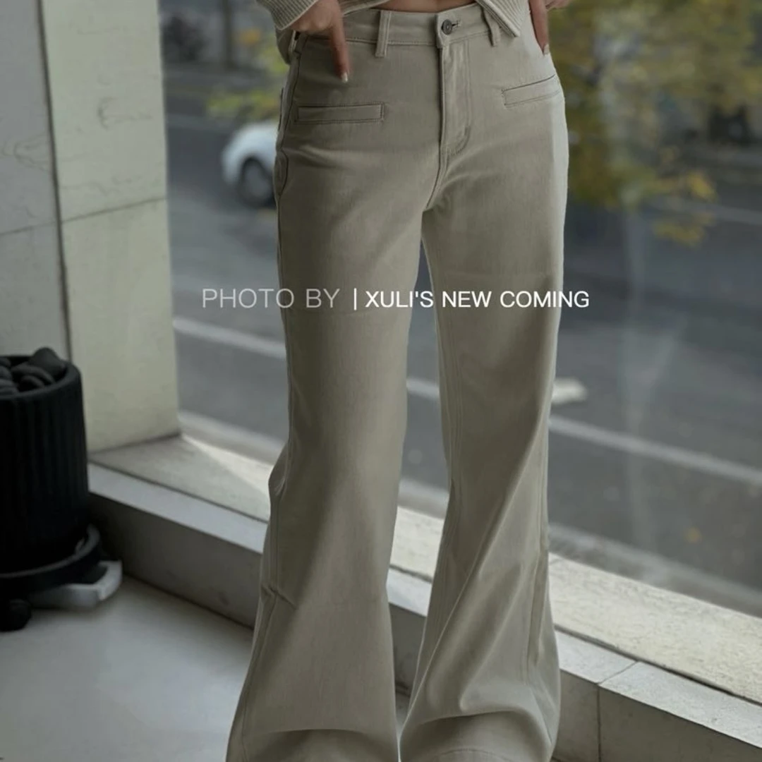 XULI'S EPOCH定制面料水泥筒喇“小胯”裤·1111-1280·冬日限定