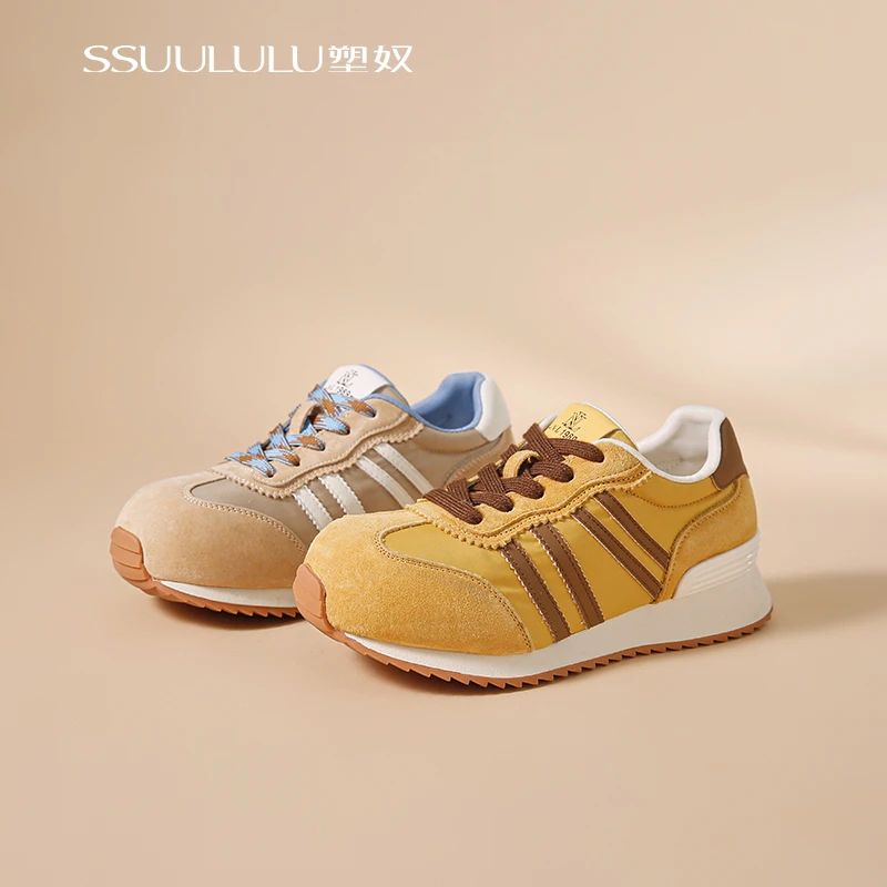 SSUULULU塑奴真皮卡皮拉阿甘德训鞋大头丑萌勃肯鞋运动跑鞋ss