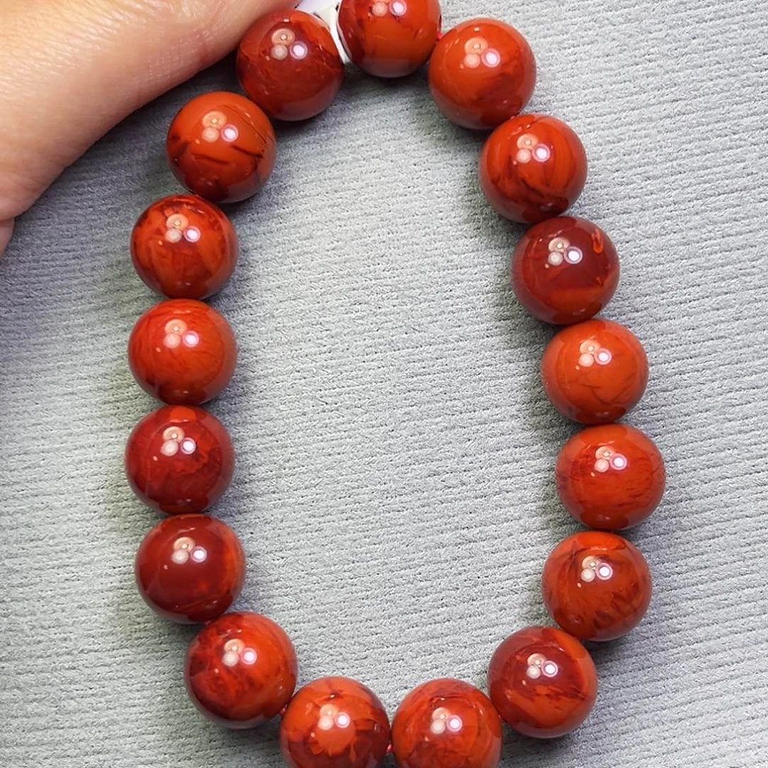 南红玛瑙原矿12.5mm未镶嵌