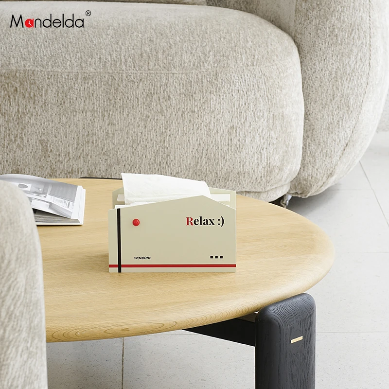 Mandelda创意纸巾盒客厅轻奢高档茶几桌面摆件高级感收纳抽纸盒