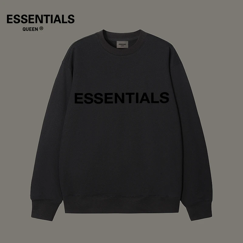 ESSENTIALS QUEEN百搭男装卫衣潮牌秋冬时尚亲肤感休闲男卫衣圆领