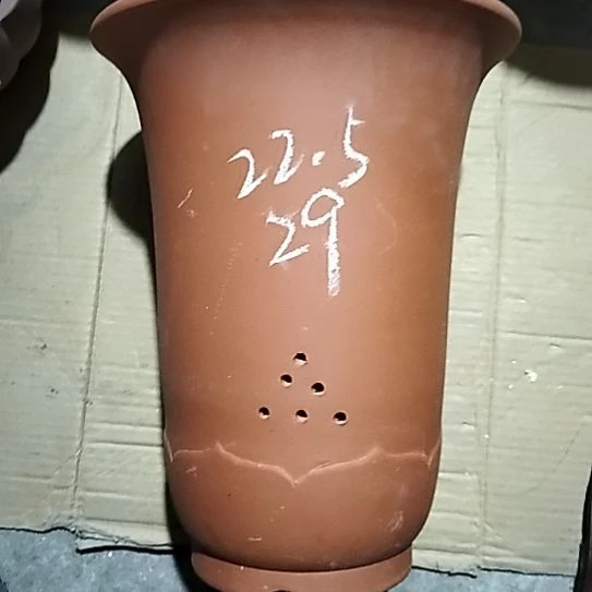 紫砂红泥莲花金钟一个