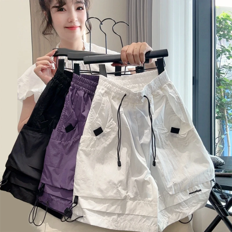 男童裤子儿童短裤夏装2025新款洋气潮酷工装裤女童时髦炸街休闲裤