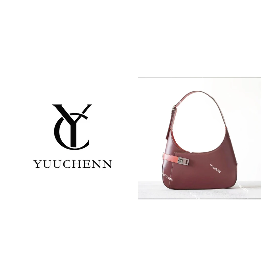 YUUCHENN【腋下包】进口纳帕牛皮29cm原创设计高定真皮包 HH6686