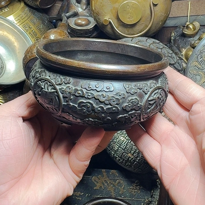 铜器摆件收收藏藏